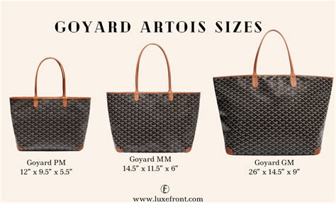 goyard bag pm or gm|goyard pm bag size.